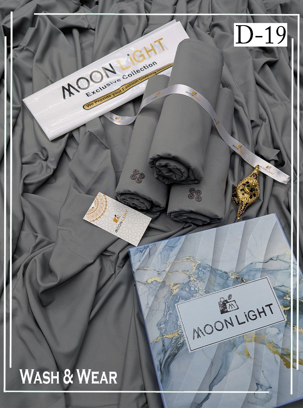 MOONLIGHT PREMIUM LUXURY WASH & WEAR GENTS COLLECTION VOL-03-D#19